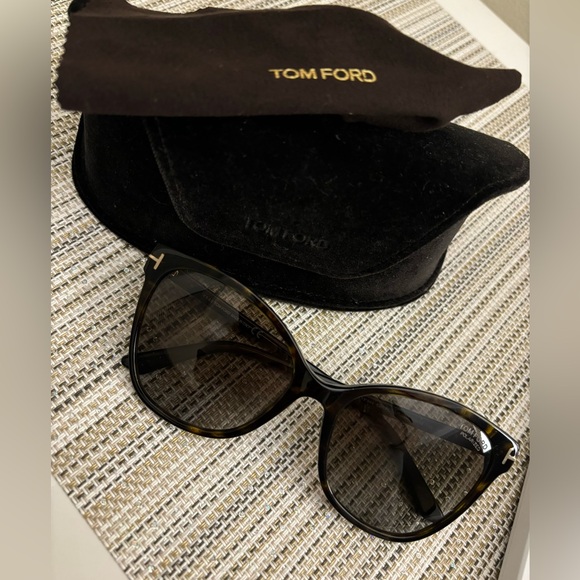 Tom Ford Sunglasses Cat Eye Tortoise Shell Polarized Ani TF844 - Picture 2 of 8